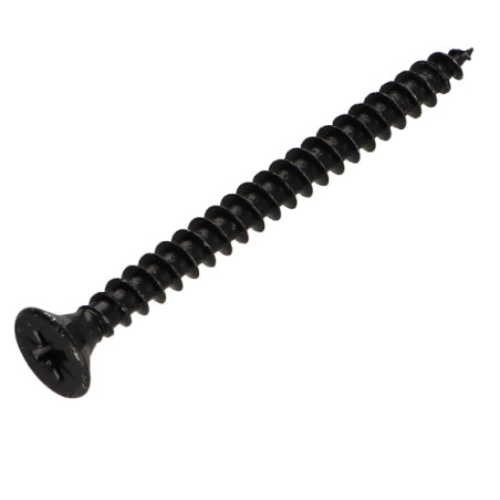 1 x Savis Chipsboard Screw Countersunk Head Pozi 2 5X60 Full Thread Black Zinc Plated