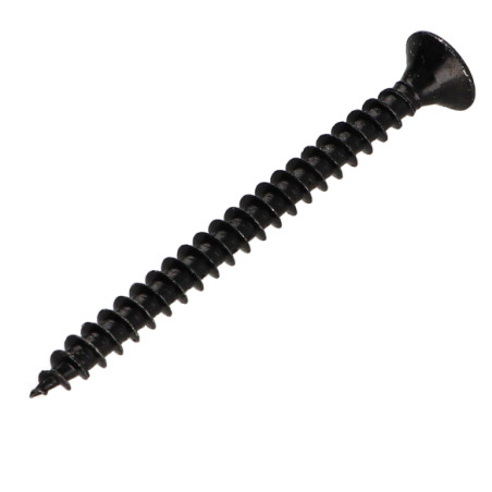 1 x Savis Chipsboard Screw Countersunk Head Pozi 2 5X60 Full Thread Black Zinc Plated