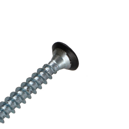 1 x Chipboard Screw Countersunk Head Pozi PZ2 4.5X35 Full Thread Zinc Plated Ral9004/Signal Black 30% BRI