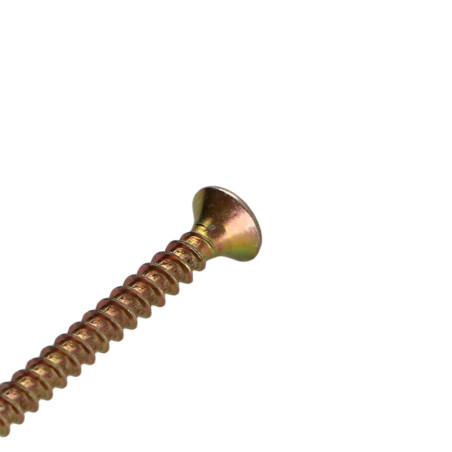 1 x Chipboard Screw Countersunk Head Pozi PZ2 4.5X45 Full Thread Yellow Zinc
