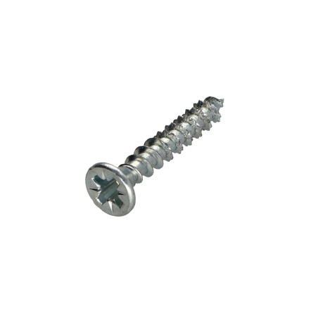 1 x Chipboard Screw Premium Countersunk Head Pozi PZ2 4.5X25 Zinc Plated