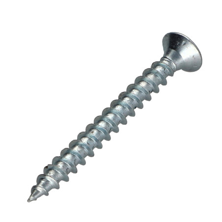 1 x Chipboard Screw Premium Countersunk Head Pozi PZ2 4.5X45 Zinc Plated