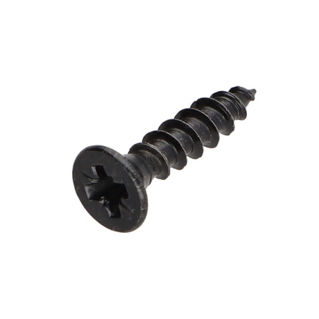 1 x Chipboard Screw Premium Countersunk Head Pozi PZ2 4X20 Black Zinc Plated