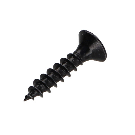 1 x Chipboard Screw Countersunk Head Pozi PZ2 3.5X20 Full Thread Black Zinc Plated