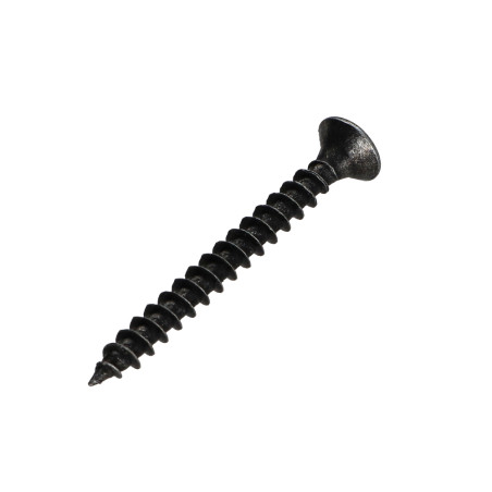1 x Chipboard Screw Premium Countersunk Head Pozi PZ2 4.5X45 Black Zinc Plated