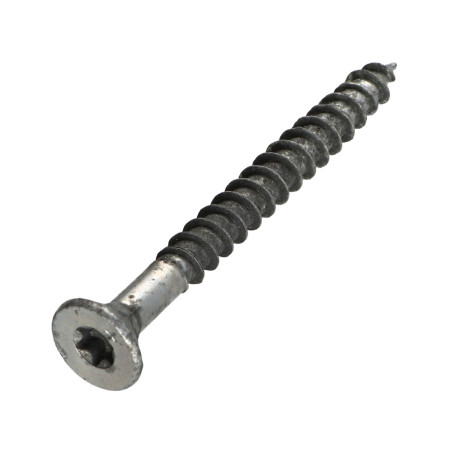 1 x Chipboard Screw Countersunk Head With Serration 8X80 Thread Length: 64 T40 Zinc Plated