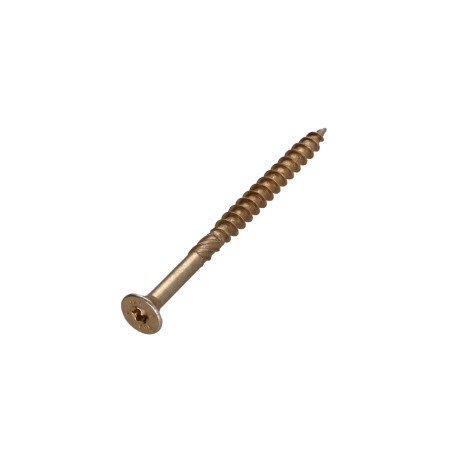 1 x Chipboard Screw Countersunk Head With Serration 3.5X50 Thread Length: 30 T10 Yellow Zinc