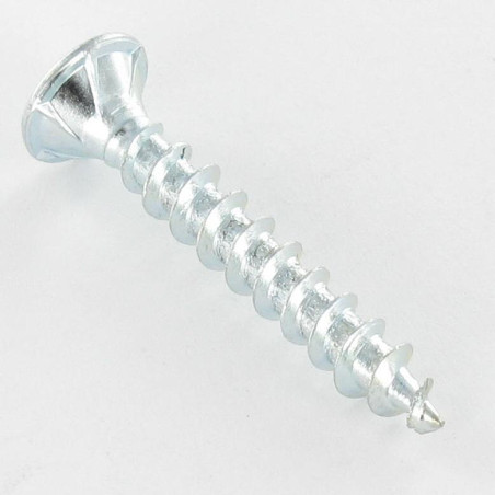 1 x Chipboard Screw Countersunk Head With Serration 8X120 Thread Length: 64 T40 Zinc Plated