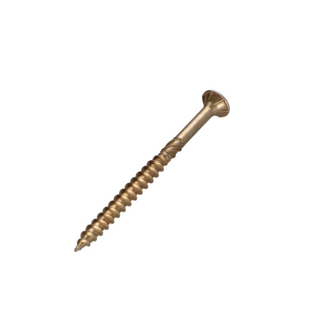 1 x Chipboard Screw Countersunk Head With Serration 3.5X50 Thread Length: 30 T10 Yellow Zinc