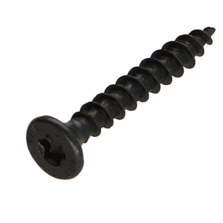 1 x Chipboard Screw Countersunk Head With Serration 4X35 T20 Black Zinc Plated