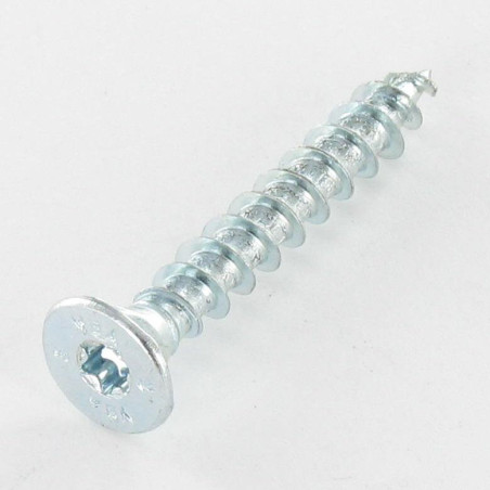 1 x Chipboard Screw Countersunk Head With Serration 8X220 Thread Length: 124 T40 Zinc Plated