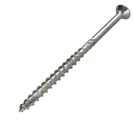 1 x Chipboard Screw Countersunk Head With Serration 8X140 Thread Length: 84 T40 Zinc Plated