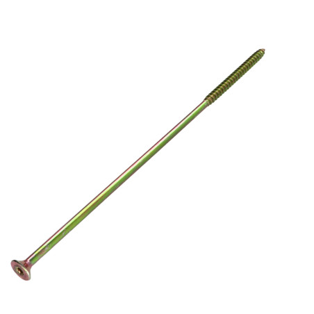 1 x Chipboard Screw Countersunk Head With Serration 6X220 Thread Length: 84 T30 Yellow Zinc