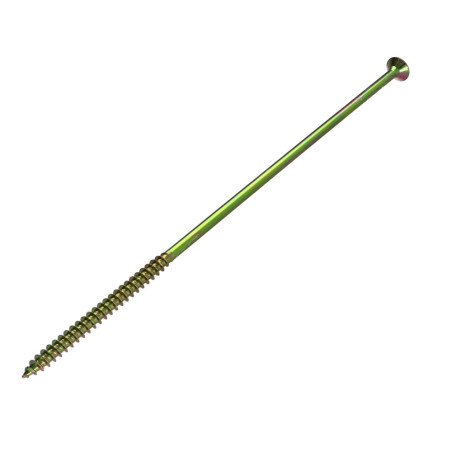 1 x Chipboard Screw Countersunk Head With Serration 6X220 Thread Length: 84 T30 Yellow Zinc