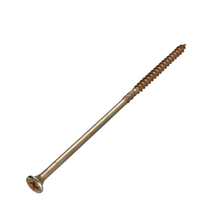 1 x Chipboard Screw Countersunk Head Pozi 6X160 Partial Thread Yellow Zinc