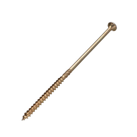1 x Chipboard Screw Countersunk Head Pozi 6X160 Partial Thread Yellow Zinc