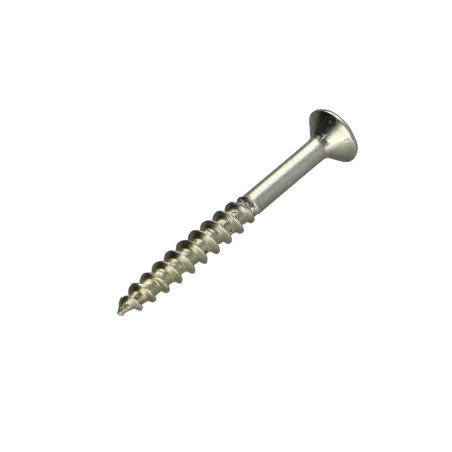 1 x Chipboard Screw Countersunk Head Pozi 3.5X35 Partial Thread Yellow Zinc