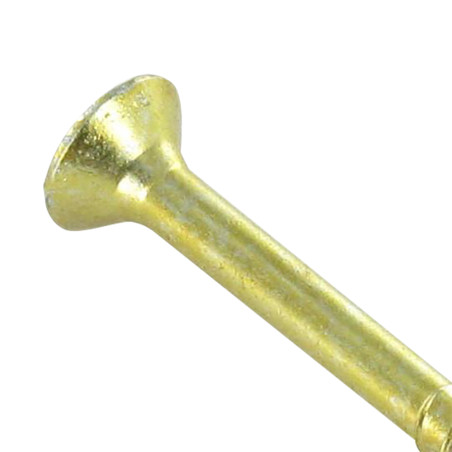 1 x Chipboard Screw Countersunk Head Pozi 4.5X40 Partial Thread Yellow Zinc
