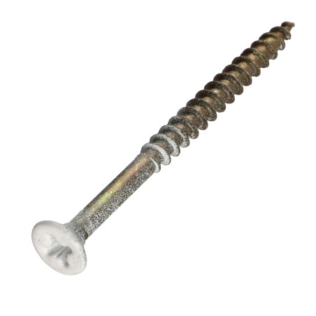 1 x Chipboard Screw Countersunk Head Pozi 4.5X60 Partial Thread Zinc Plated RILSAN BLA