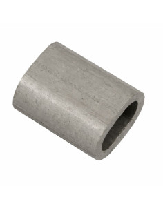 Crimp sleeve Aluminium for cable textile core Diameter 6...