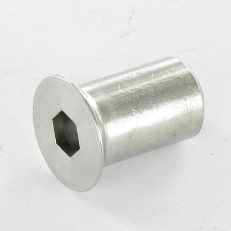 1 x Binder Nuts Countersunk Head Head Diameter: 14 Diameter Of Body 10 Total Lengh 17 M8 Hexagon Socket 5 Stainless Steel