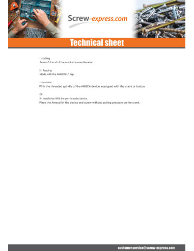 1 x KIT +NET REPORT M12X18 Pitch 175