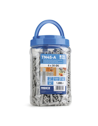 1 x Bucket of 1000 Plug Nylon 6