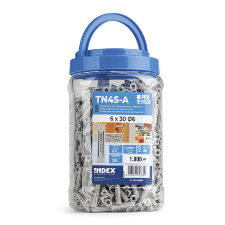 1 x Bucket of 1000 Plug Nylon 6