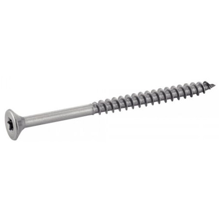 1 x Set of 1666 Chipboard Screw Countersunk Head TX + Bit Stainless Steel A4