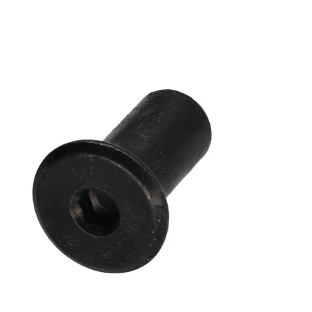 1 x Binder Nuts Flat Head Head Diameter: 15 Diameter Of Body 9 Lengh Under Head 18 M6 Hexagon Socket 4 Black Zinc Plated