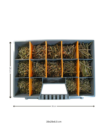 1 x Set of 1700 Chipboard Screw Countersunk...