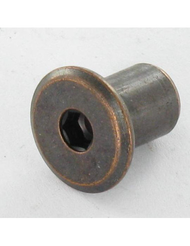 1 x Binder Nuts Flat Head Head Diameter: 15...