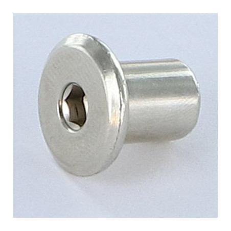 1 x Binder Nuts Flat Head Head Diameter: 15 Diameter Of Body 9 Lengh Under Head 15 M6 Hexagon Socket 4 Zinc Plated
