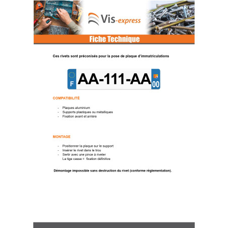 1 x Set of 500 Rivet GOSTAR GOLIGHT Aluminum Steel Rod DEGOMETAL