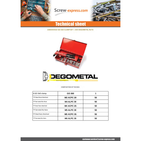 1 x Set of Pliers GO360 + 300 Nut Rivet