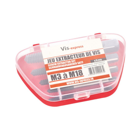 1 x Screw extractor game to screw M3 to M18