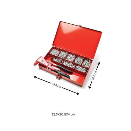 1 x Set of Pliers GO9800 + 1000 Rivet DEGOMETAL