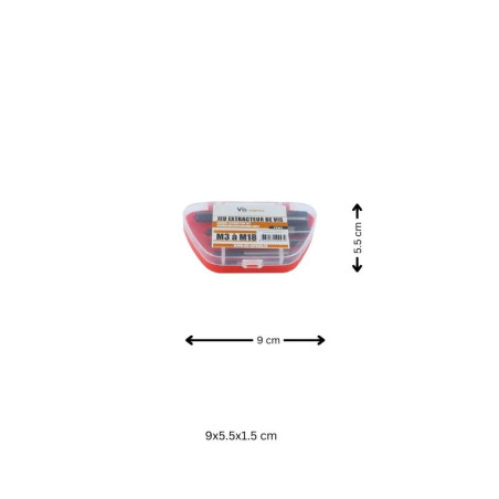 1 x Screw extractor game to screw M3 to M18