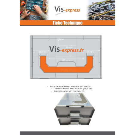 1 x CASE STORAGE CLIPSABLE L-BOXX MINI