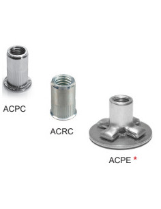 Set of 500 Nut Rivet Steel DEGOMETAL 2