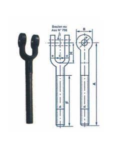 Clevis Steel BL 6 Left