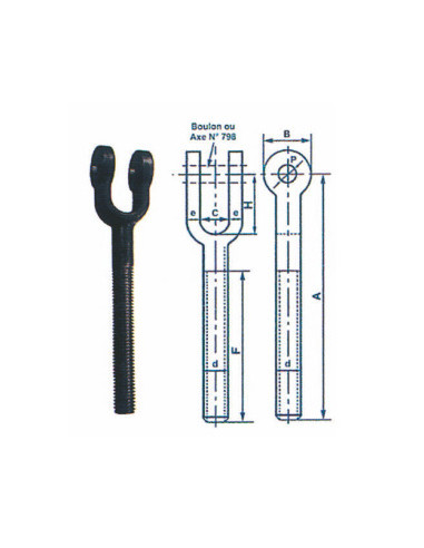 1 x Screed Steel BL 6 Left