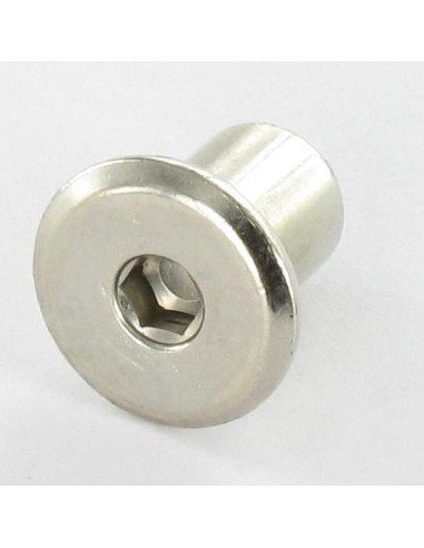 1 x Binder Nuts Flat Head Head Diameter: 15...