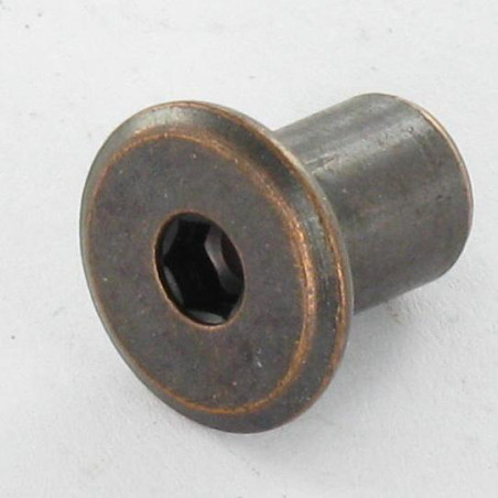 1 x Binder Nuts Flat Head Head Diameter: 18 Diameter Of Body 10 Lengh Under Head 13.5 M8 BRONZ