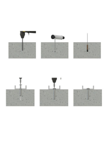 1 x Screw For Concrete Head Pan Head Torx 6X60...