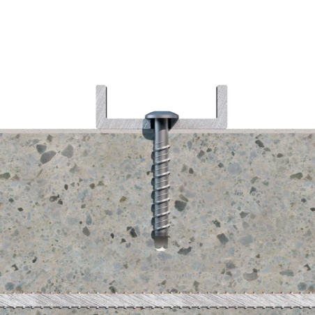 1 x Screw For Concrete Head Pan Head Torx T30 6X60 Zinc Plated