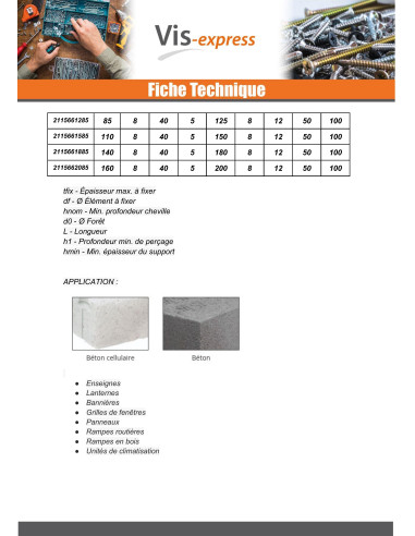 1 x Screw For Concrete Hexagonal Head Neoprene...
