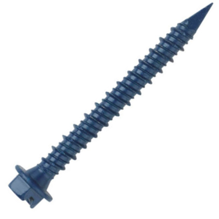 1 x Screw For Concrete Hexagonal Head Slotted 6.5X80 Blue Ruspert