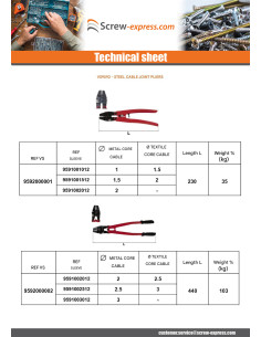 Crimping pliers Length 230 Steel 2