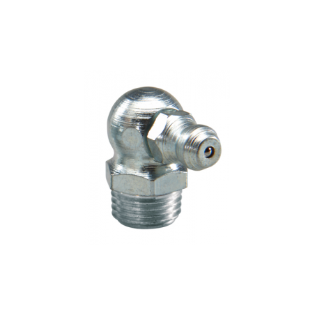 1 x 90° angled grease nipple M8 Pitch 125 Zinc Plated